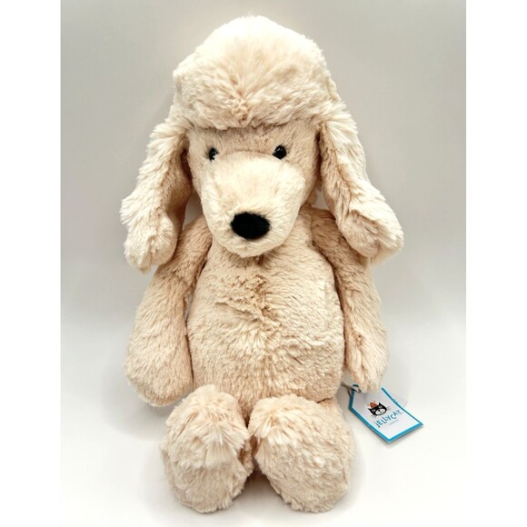 Jellycat Bashful Poodle Blush Pink Medium Size With Tags - Retired BAS3PDL - Picture 14 of 15